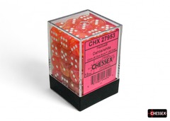 Festive 12mm d6 Dahlia/White Dice Black (36 Dice)